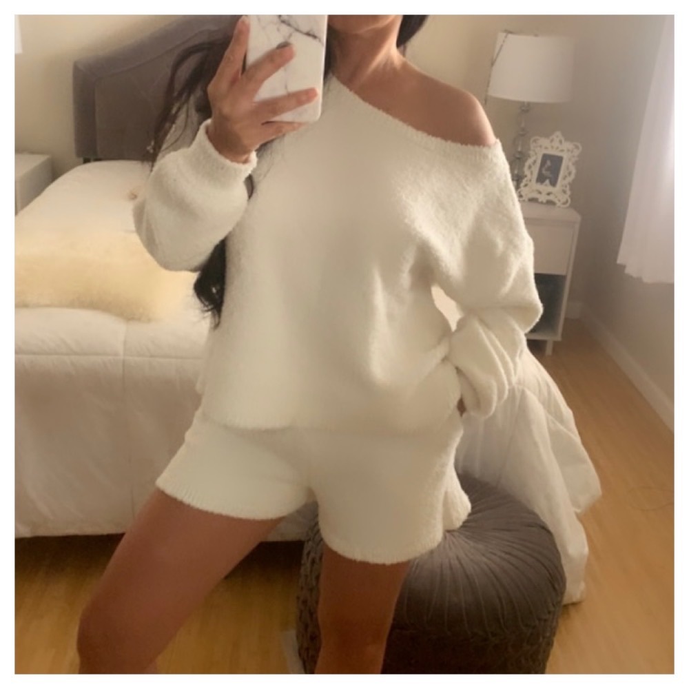 NWT EXPRESS Fuzzy Sweater And Short Set